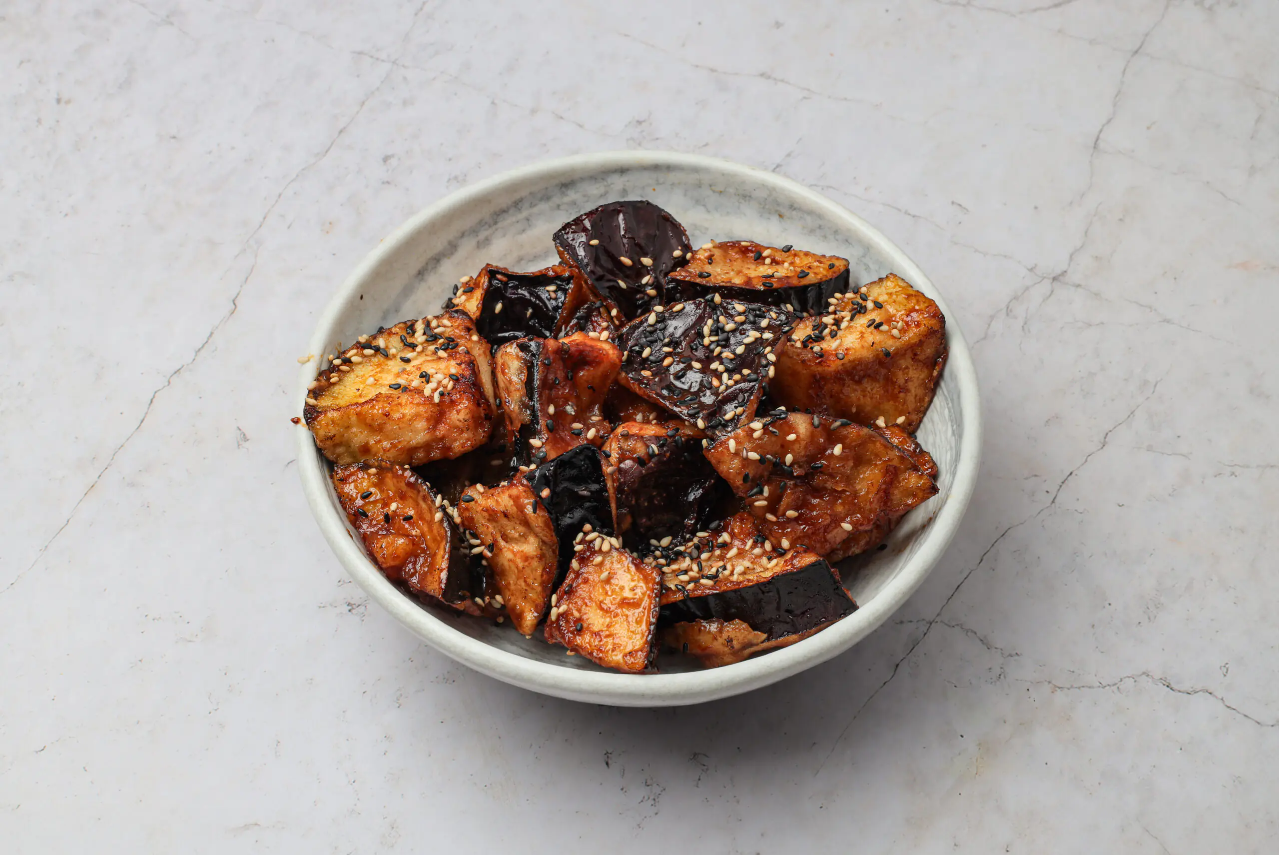 Mizo gazed eggplant