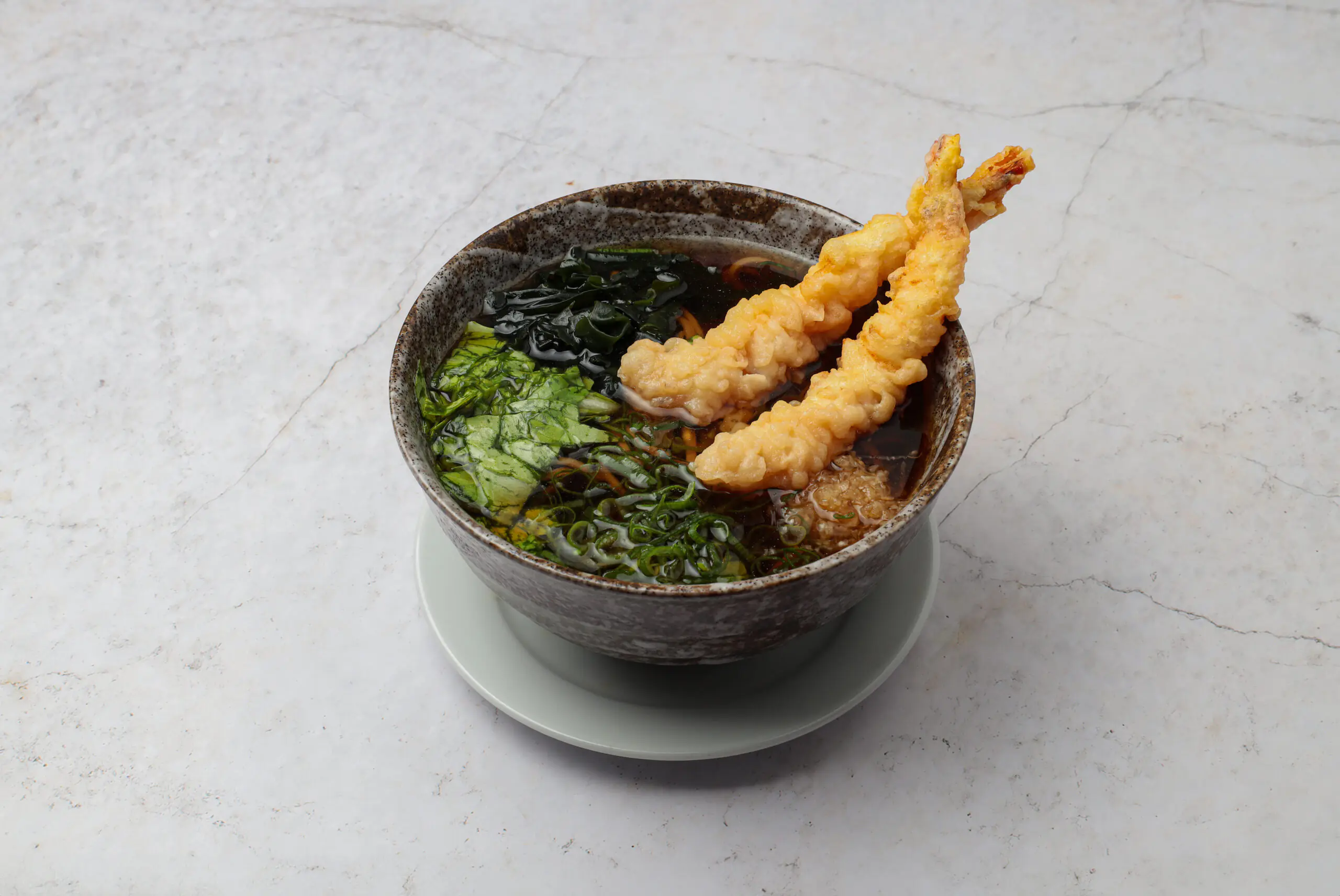 Prawn tempura soups