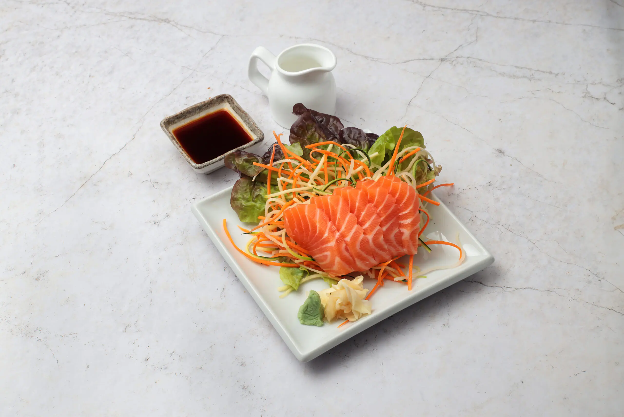 Salmon sashimi